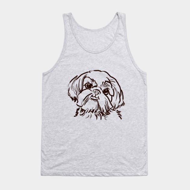 the Shih Tzu love of my life! Tank Top by lalanny